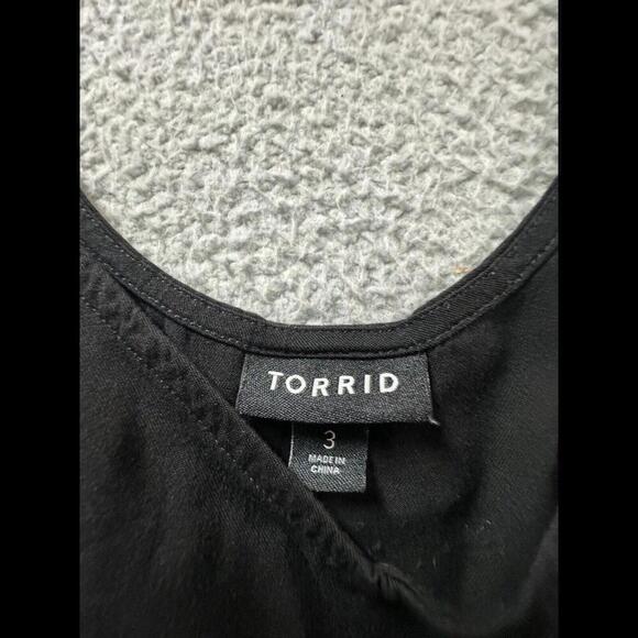 Torrid Tank Top Womens 3X Black Halter Stretch Spandex Blend Pullover - Picture 6 of 8